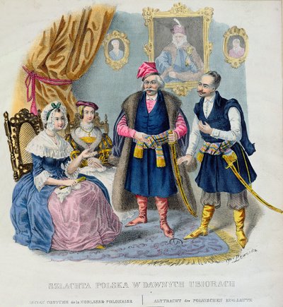 Oude Kostuums van de Poolse Adel door Jan Lewicki